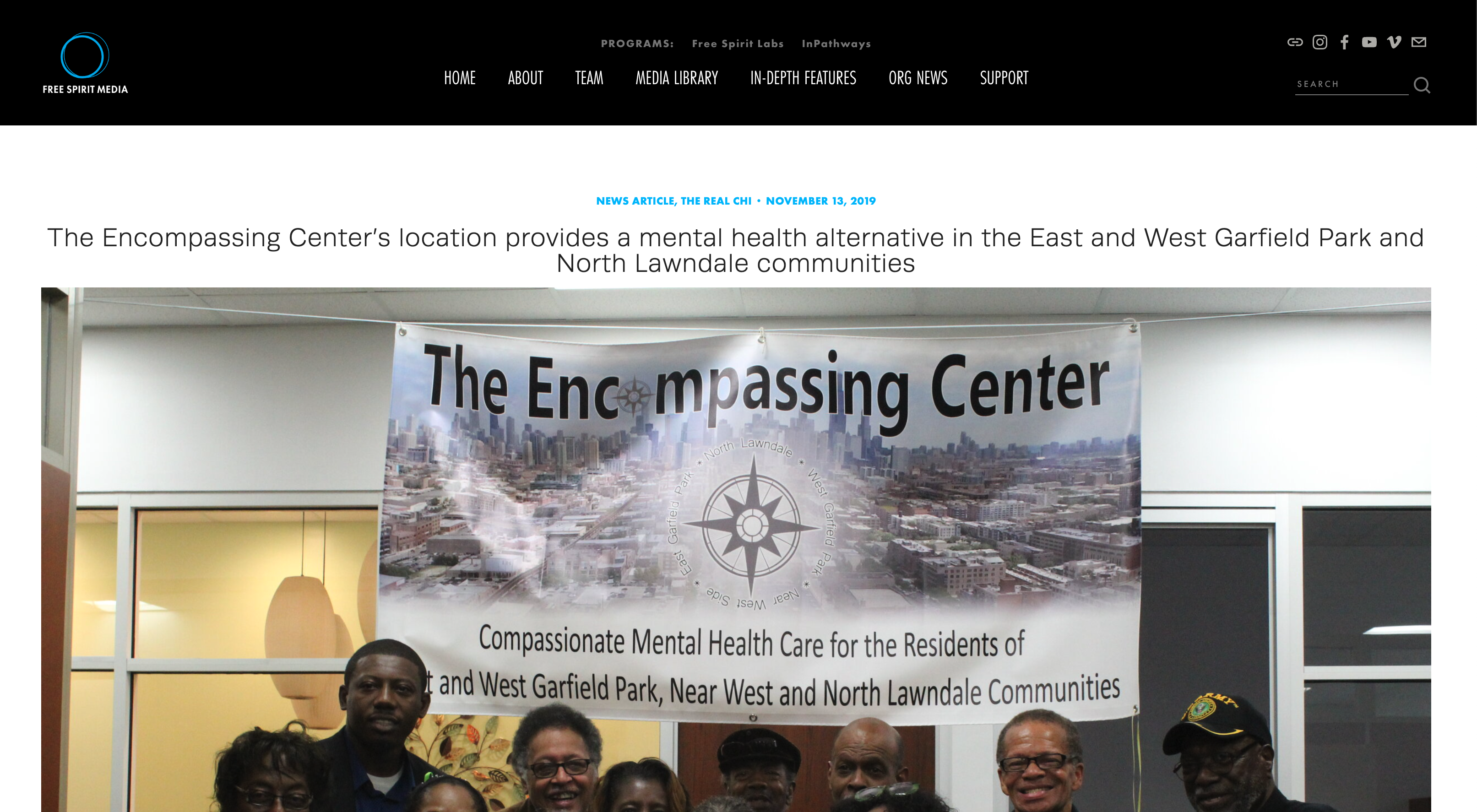 The Encompassing Center’s location provides a mental health alternative in the East and West Garfield Park and North Lawndale communities