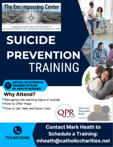 Suicide Prevention Training flyer